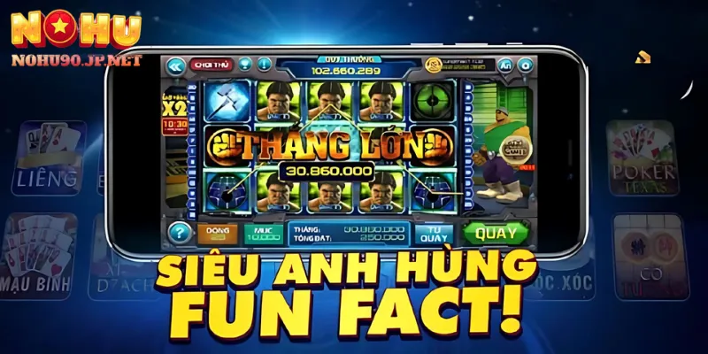 Người chơi nhận thưởng lớn khi trúng biểu tượng Thor tại Nohu90